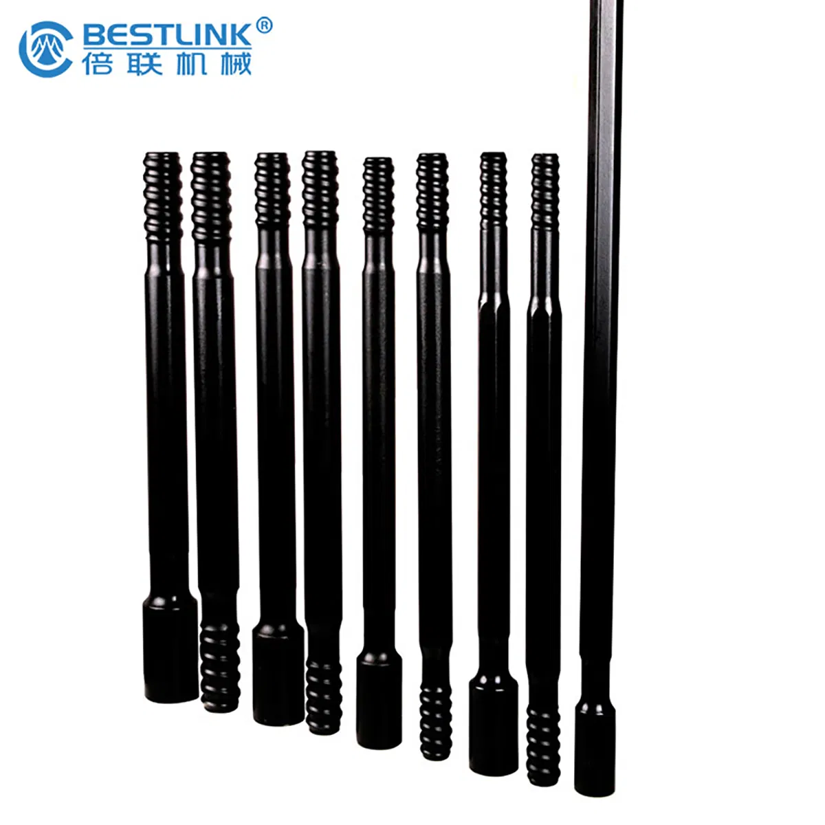 T38 Round Threaded Extension Drill Rod for Top Hammer Drilling