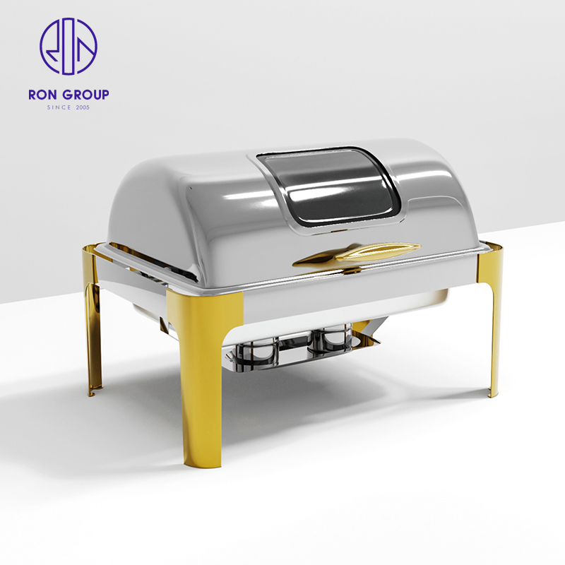 Ss201 Electrically Heated Stainless Steel Buffet Stove for Hotel Restaurant Buffet Stove for Round Buffet Holding Stove
