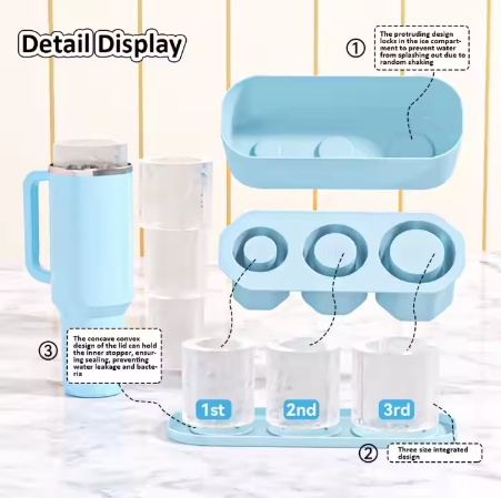 Wholesale Custom Silicone Ice Cube Mold – Easy Demould, with Storage Box