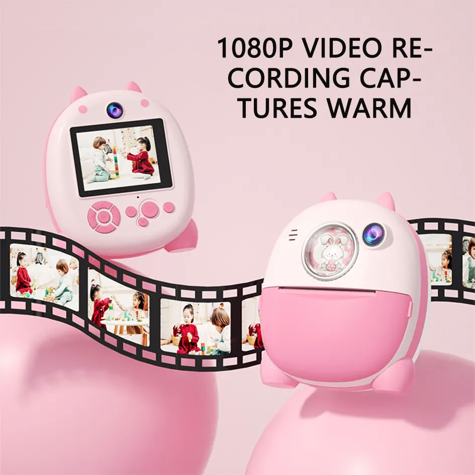High-Definition Instant Print Camera for Kids' Fun Memories Portable High-Def Camera for Instant Photos for Children