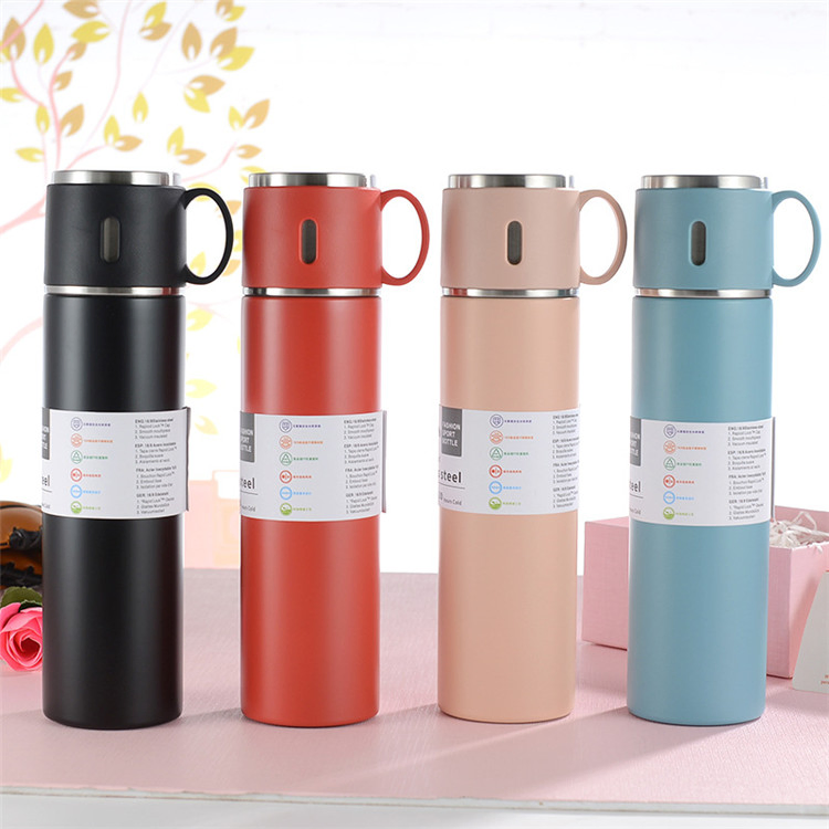 OEM 600ml Double Layer Stainless Steel Water Bottle for Travel