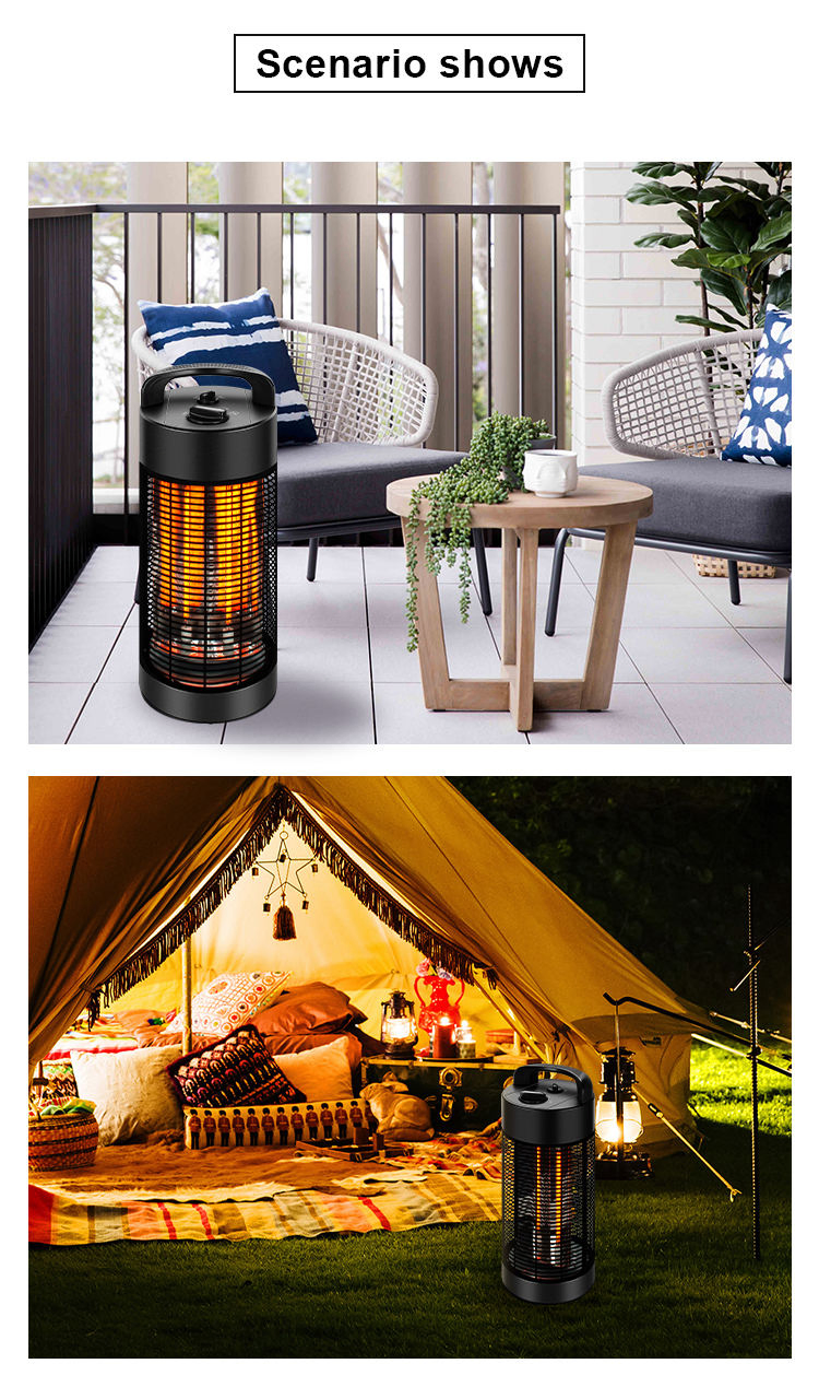 1200W Carbon Fiber Patio Intrared Heater Fast Heating