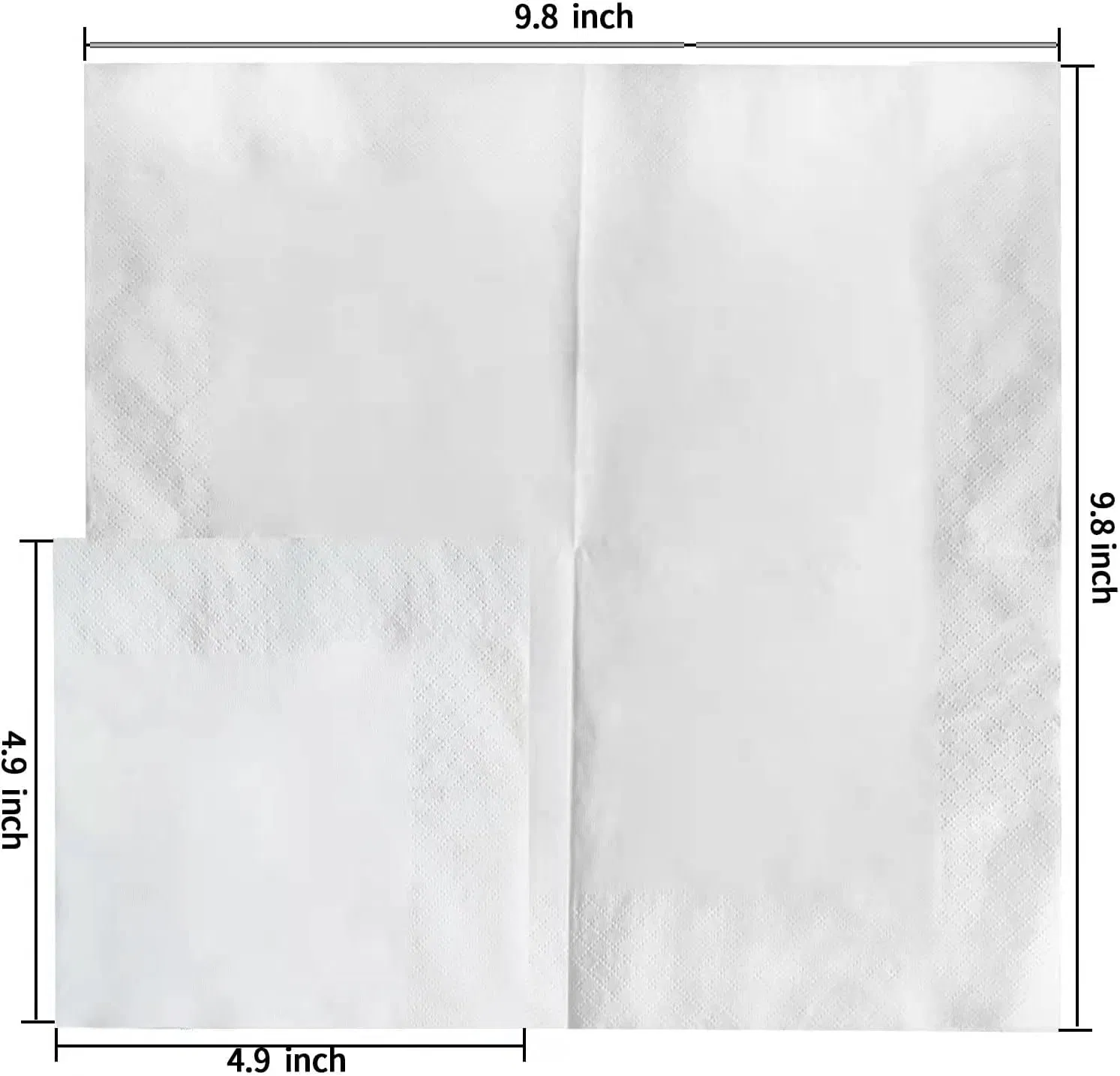 Logo White Cocktail Napkin Paper Napkins Virgin Wood Pulp for Hotel