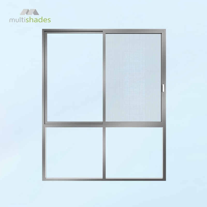 Multishades Nfrc Standard Thermal Break Aluminium Window with Tempered Glass Wind Resistant Aluminum Sliding Window