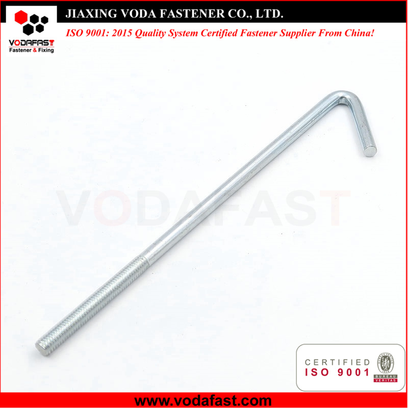 Анкерный болт с крюком Vodafast, желтый цинк