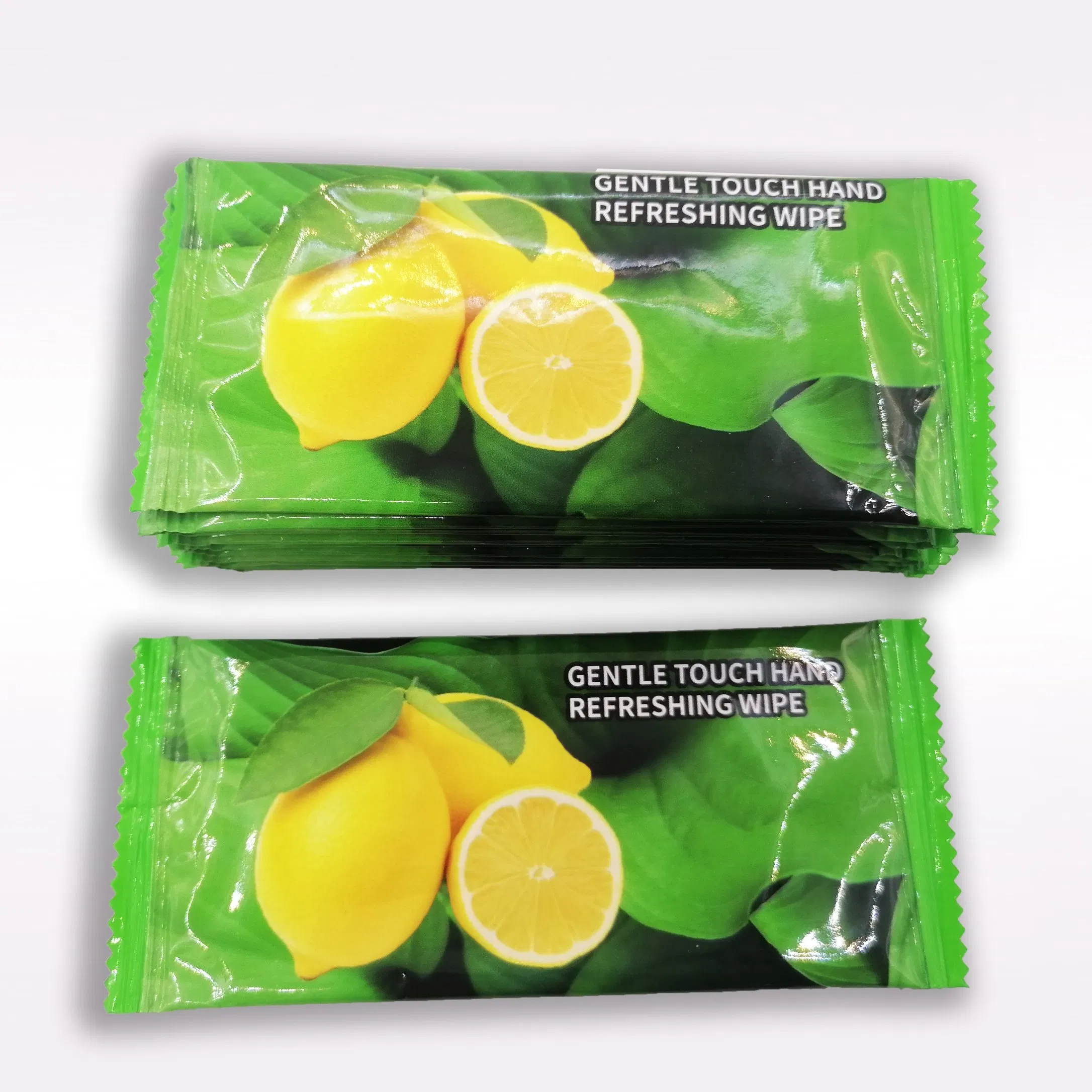 Custom Private Label Individual Scented Wet Wipes Face and Hand Disposable Cleaning Single Wipes Wholesale for Restaurant Use