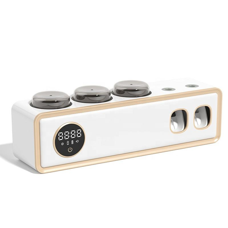 OEM Wall Mounted Sterilization and Drying Toothbrush Holder Bathroom Household UV Disinfection Cordless Sterilizer Storage Double Squeeze Toothpaste Dispenser
