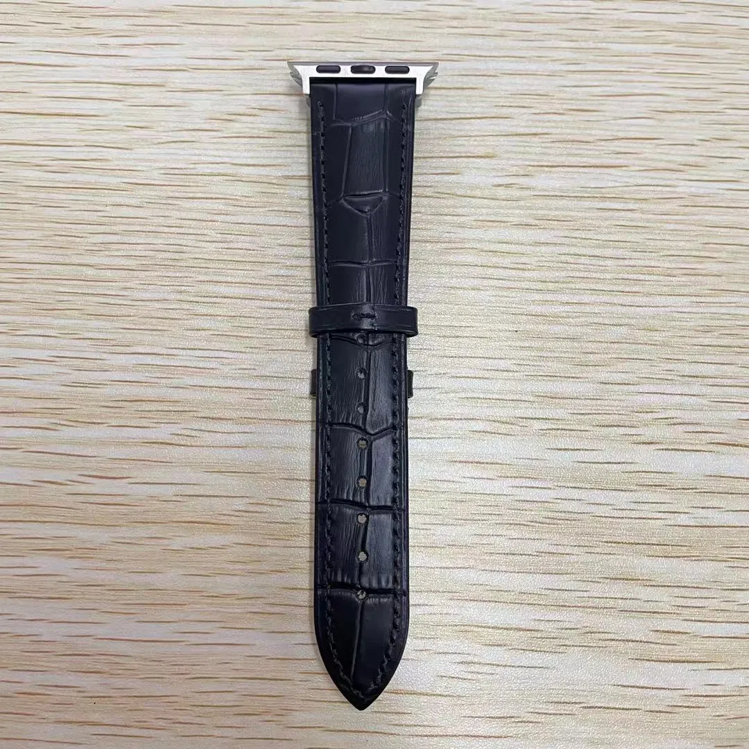Vintage Genuine Leather Apple Watch Band Calf Watch Strap