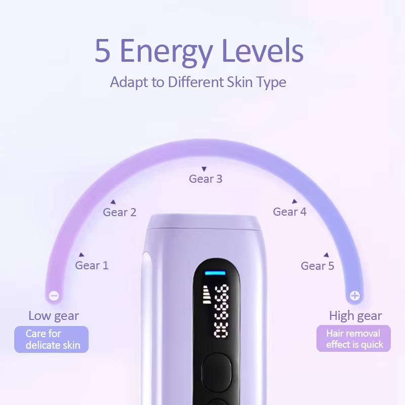 High Quality Home Use Handheld IPL Epilator for Women Ice Cool Painless Hair Removal Device for Body Face