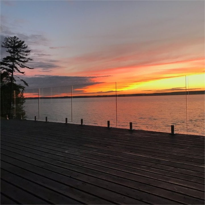 Cbmmart Balcony Frameless Aluminum Balustrades U Channel Tempered Glass Railing