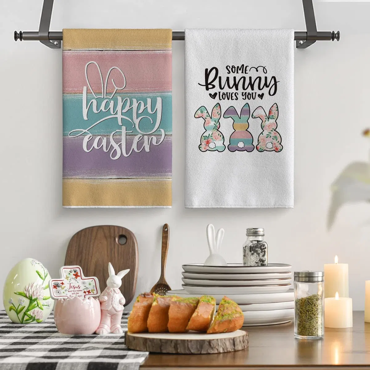 Lholiday Spring Ultra Absorbent Drying Cloth Dish Towel Set
