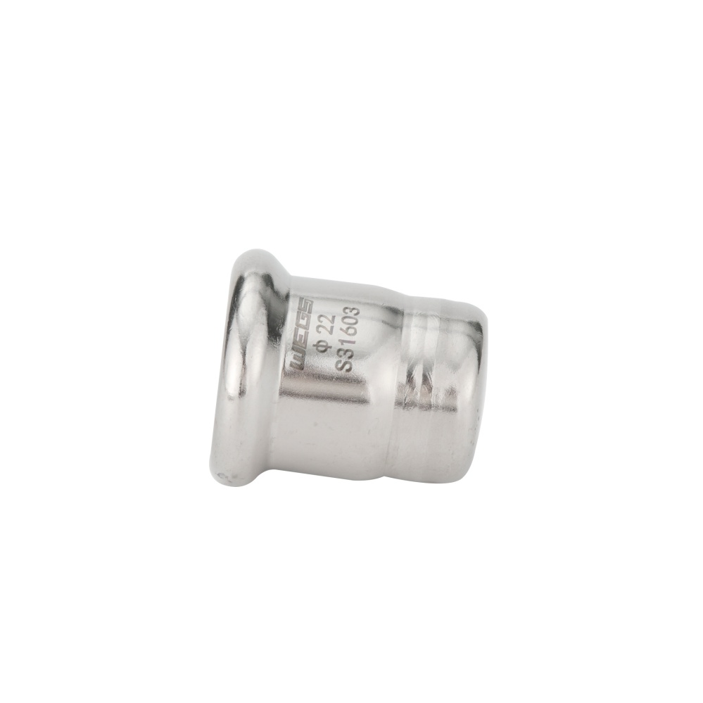 Premiem High Quality AISI 304/ 316L Stainless Steel Cap Pipe Fittings M Profile Used in Water Gas Heating Wras Watermark