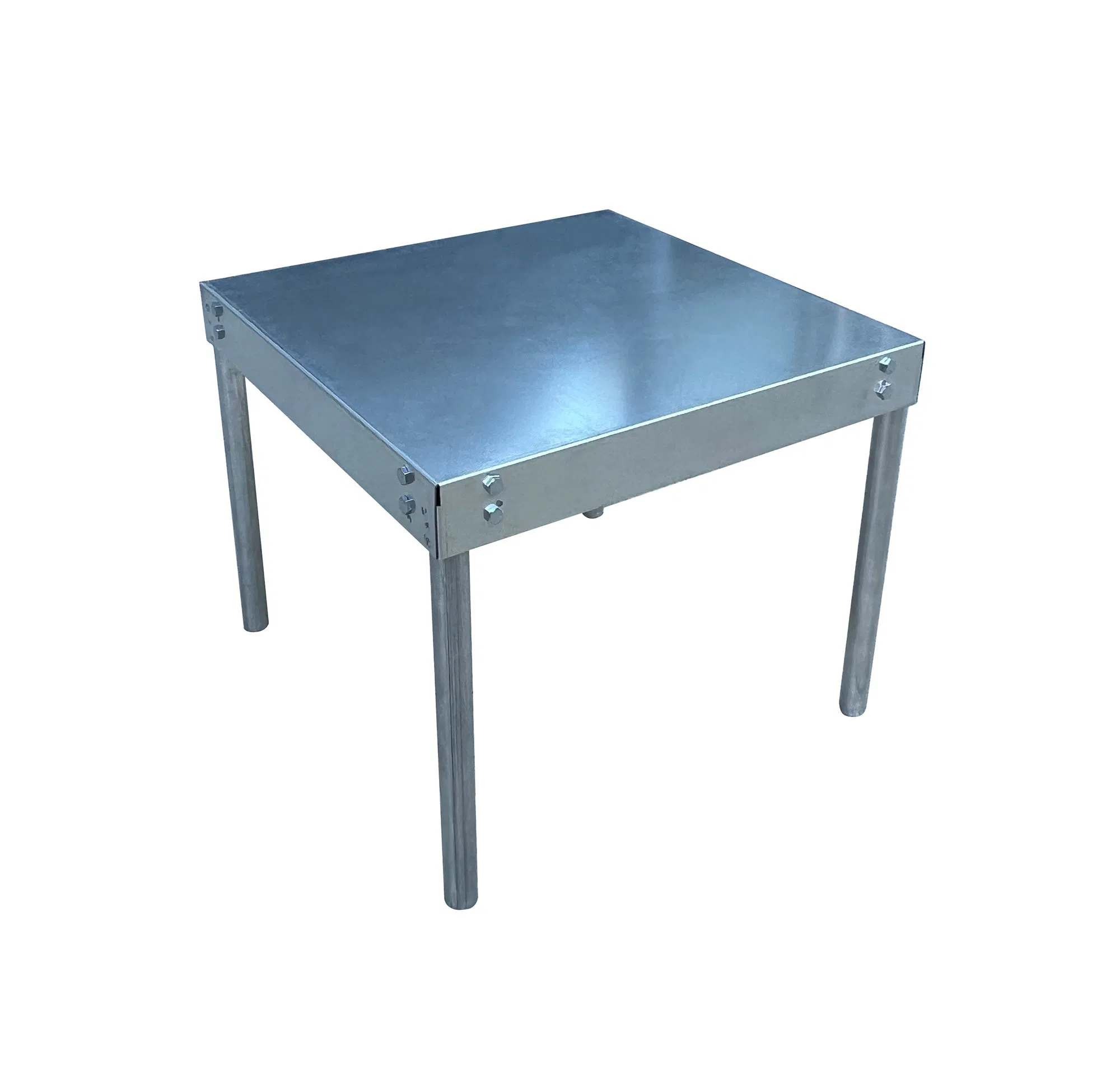 Elevated Galvanized Steel Stand for Water Heater with Cross-Brace Design