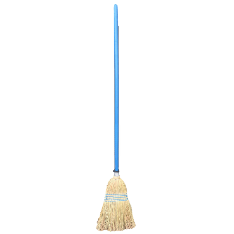 Promotional Factory Price Traditional Yard Straw Garden Broom Long Handled Sweeping Brushes