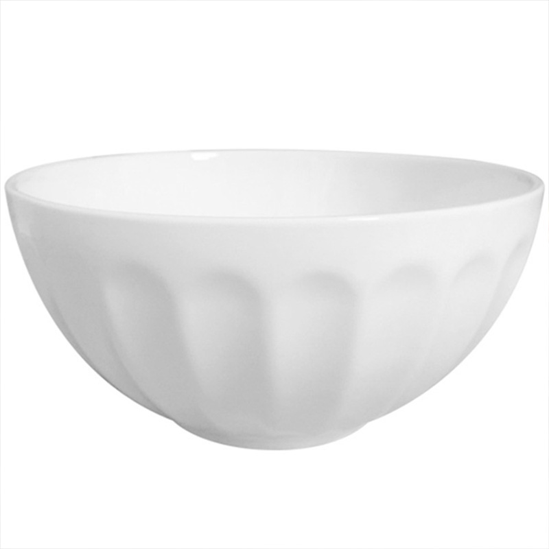 Custom Logo Restaurant White Round Porcelain Dinner Rice Salad Soup Ceramic Bowl
