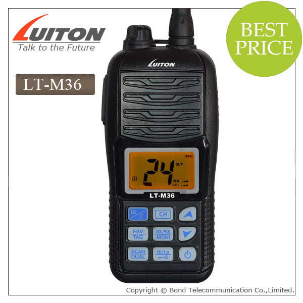 New Handheld Waterproof VHF Marine Radio Lt-M36