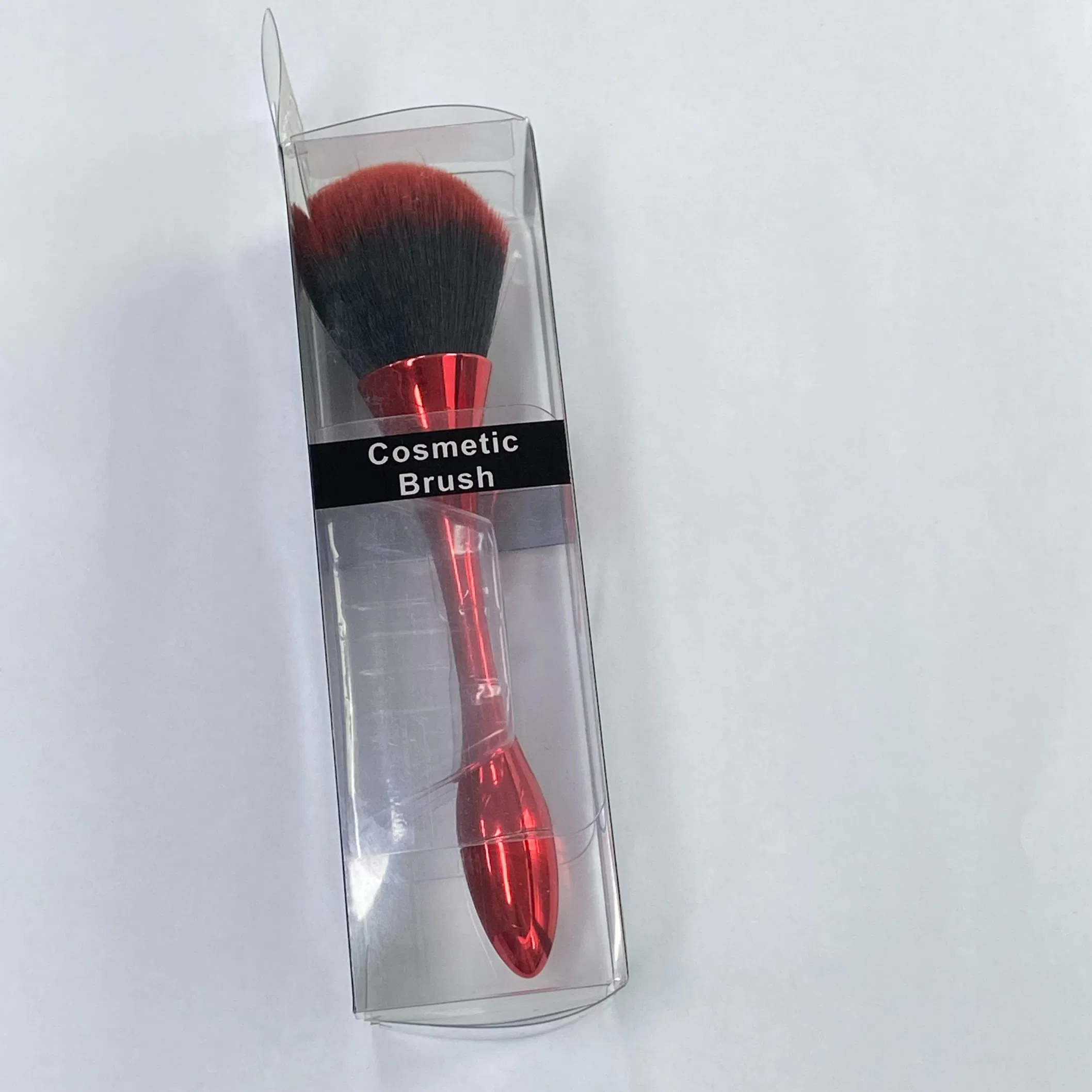 Compact Red Blush Powder Brush with a Casing