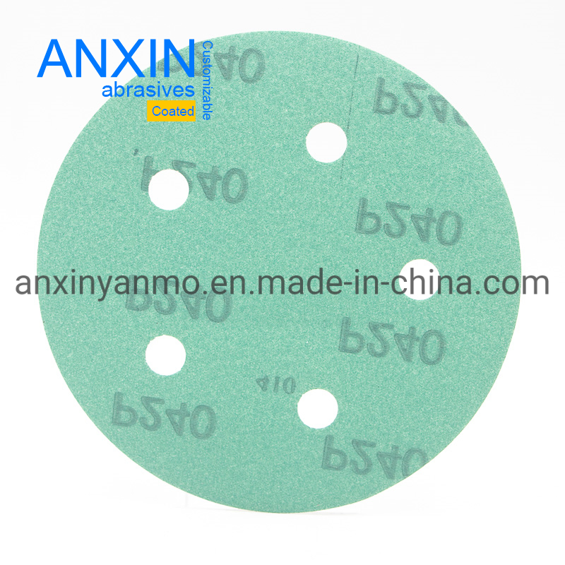 Premium 125mm Green Hook and Loop Sanding Discs for Automotive