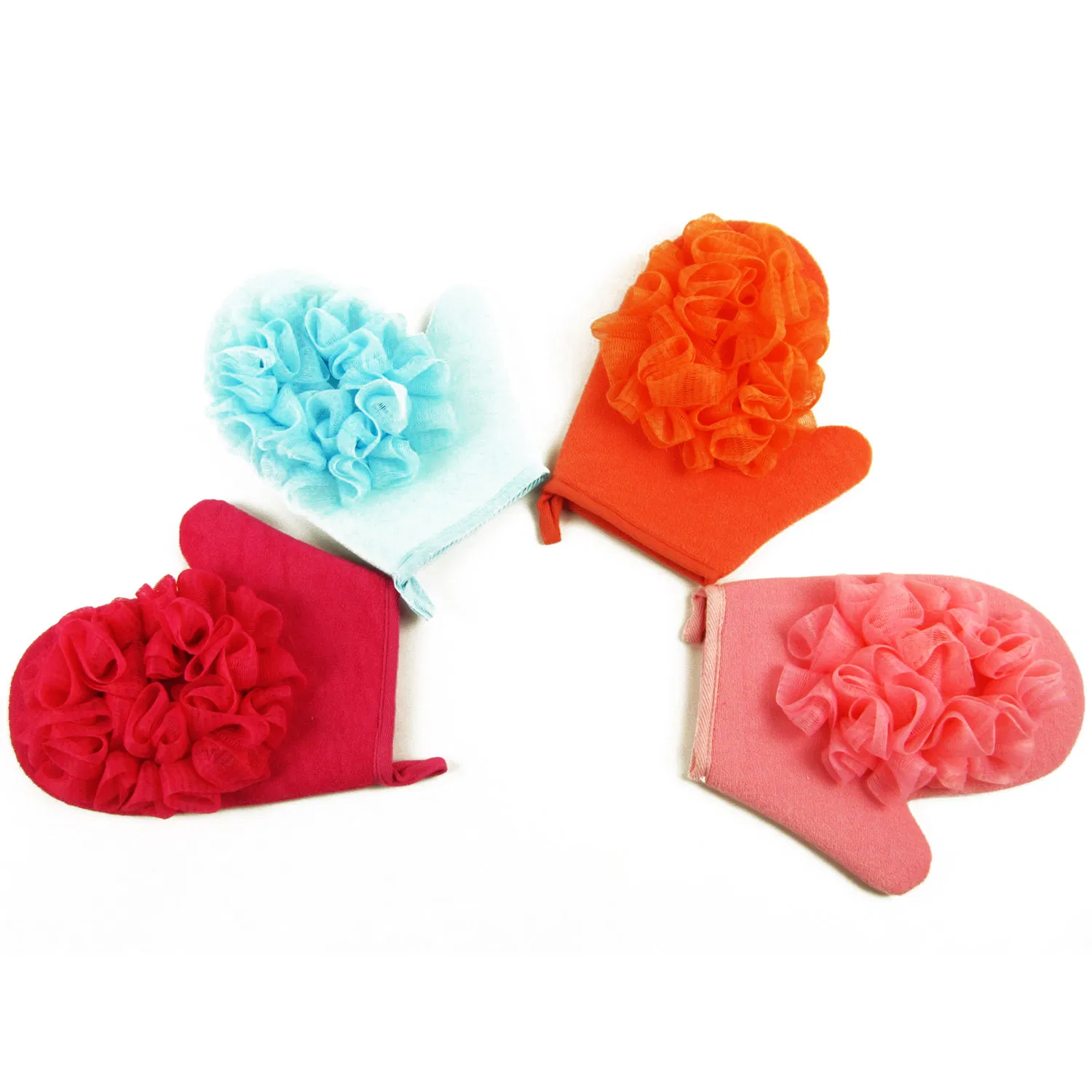 Skin Massage Magic Peeling Exfoliating Towel Body Washing Bath Glove with Mesh Sponge Scrubber Exfoliating Bath Sponge Glove