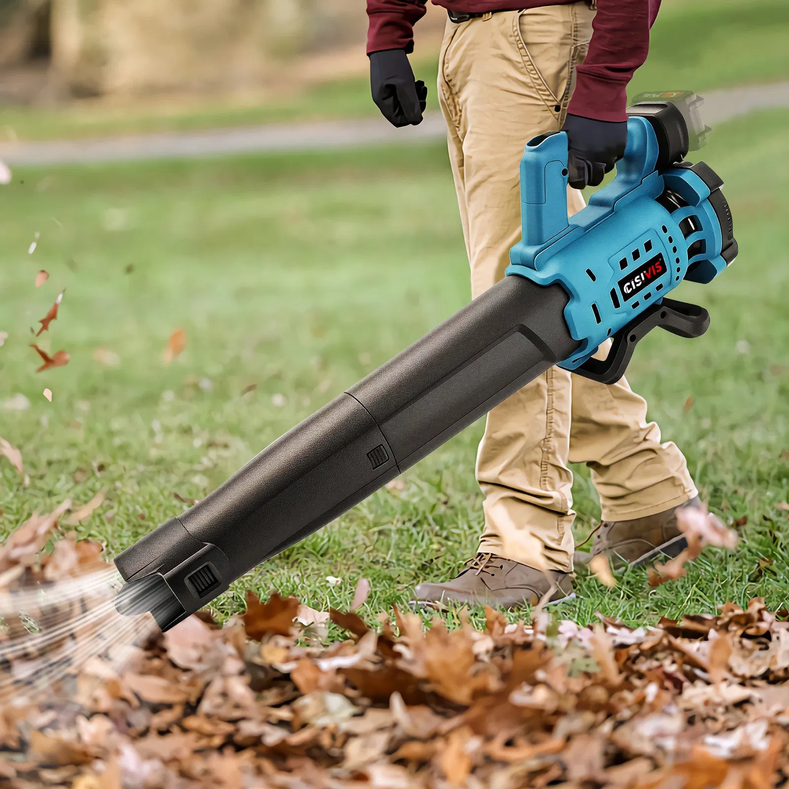 Lithium-Ion Handheld Blower for Garden, Light Snow & DIY Cleaning