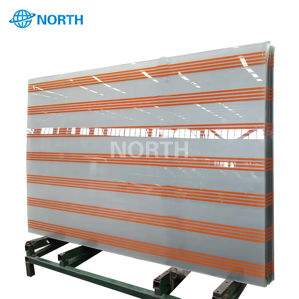 Serigraph Decorative Glass with Red Color