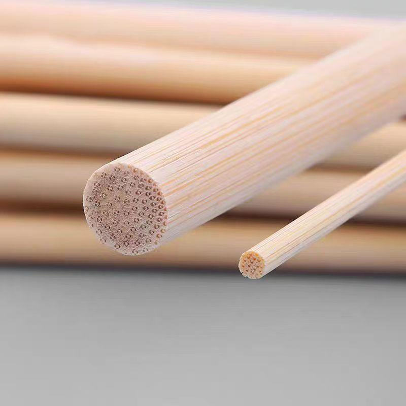 DIY Wooden Bamboo Sticks with Custom Shape & Size for Ice Cream Kulfi Skewer Broom