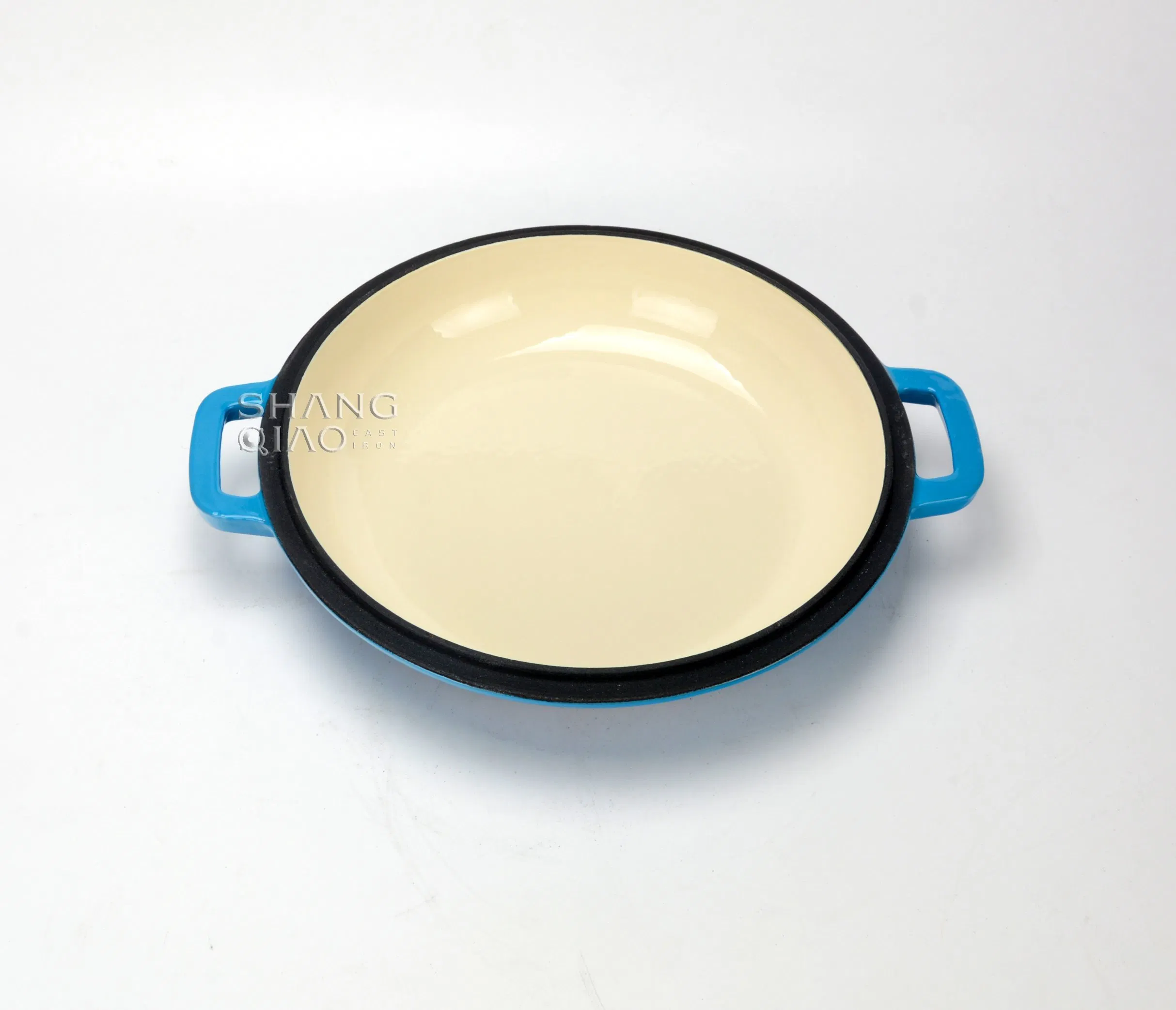 Чугунная эмалированная утятница 26 см