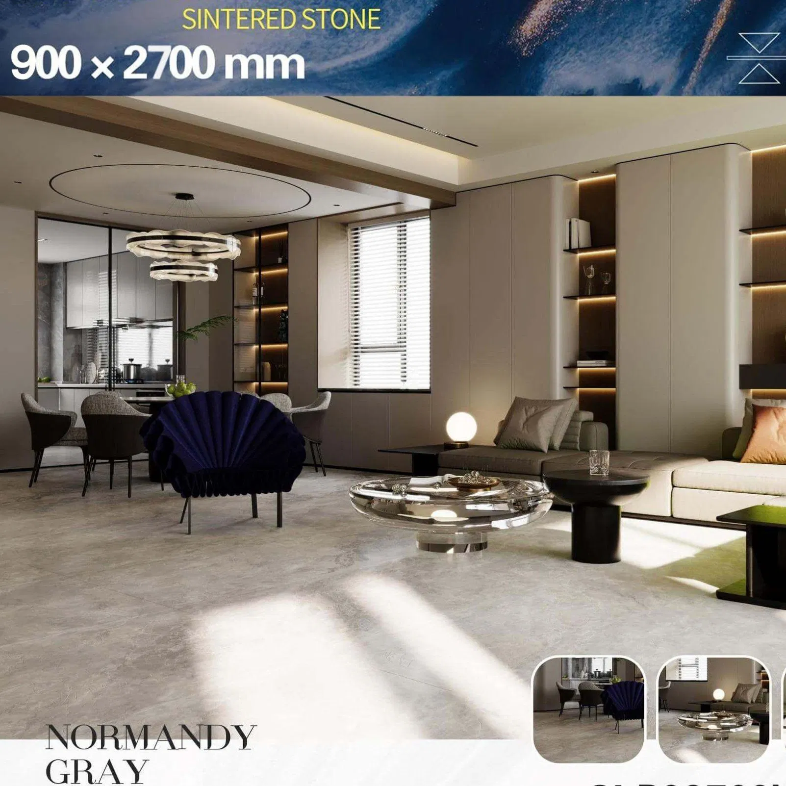 Sintered Stone Marble Porcelain Tiles 900*2700mm Flooring Wall Tiles for Loading Dock Floors