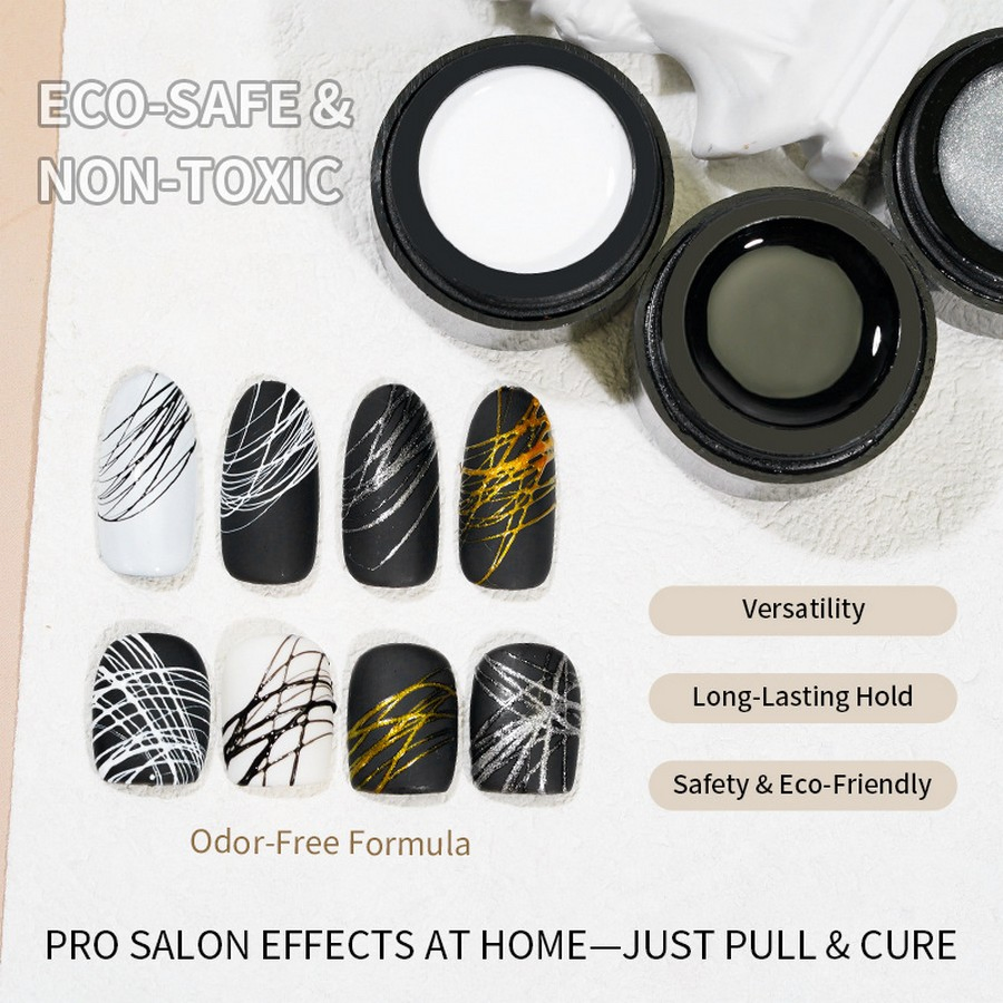 7.5ml Ice Clear Gel Nail Polish OEM Bottle 20 Colors Salon Art Polish for DIY Manicure