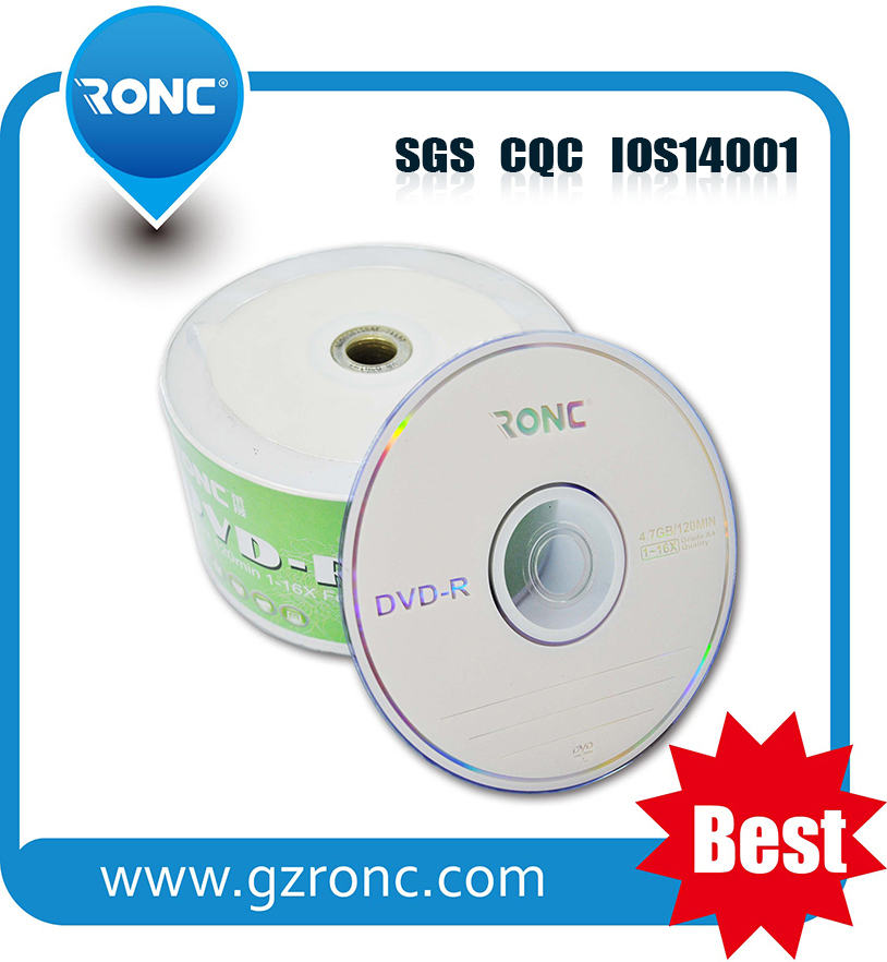 DVD-R диски 4.7GB, 16x, Grade A, 50 шт.