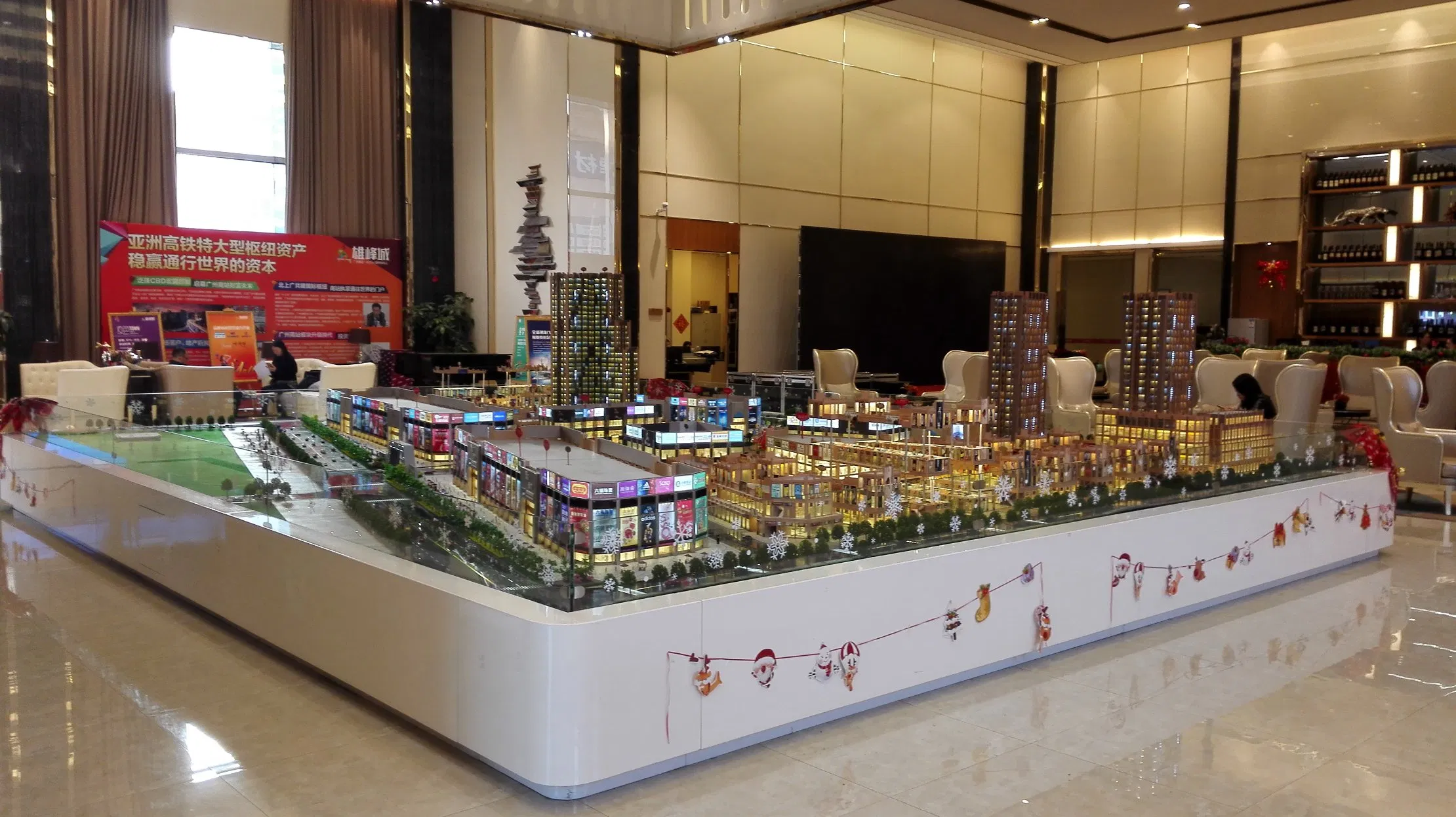 3D High Quality Commercial Building Lighting Design and Application Architectural Model