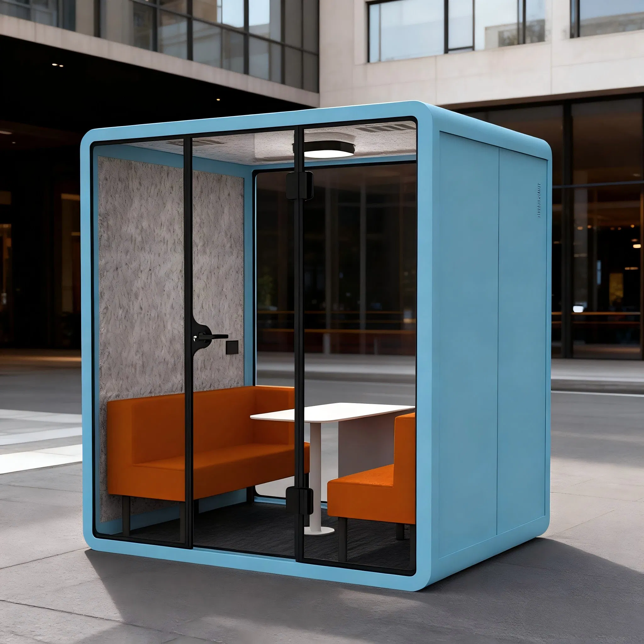 Colorful Fashion Design Silent Pod Office Workspace for Open-Plan Offices