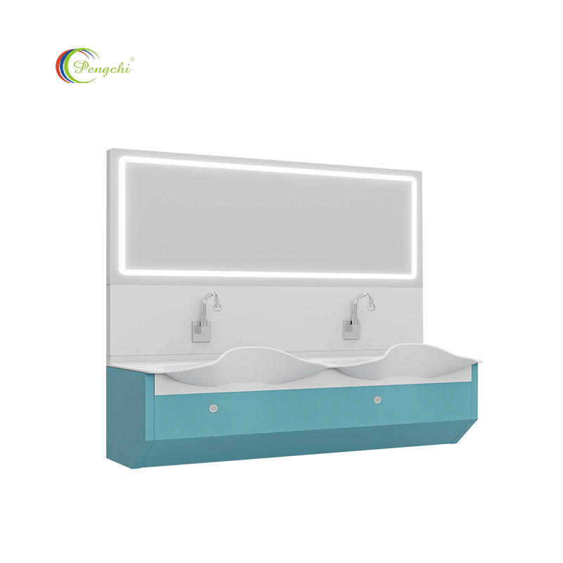 Operating Room Medical Handwashing Sink with Backsplash & Accessory Shelf