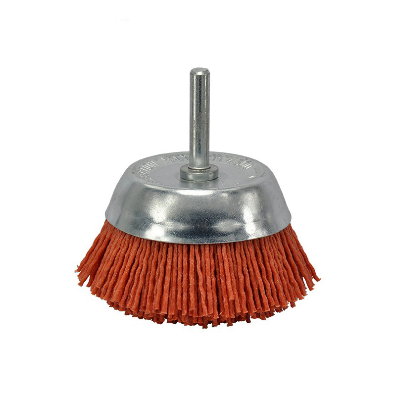 Абразивная щетка с нейлоновой щетиной, серая