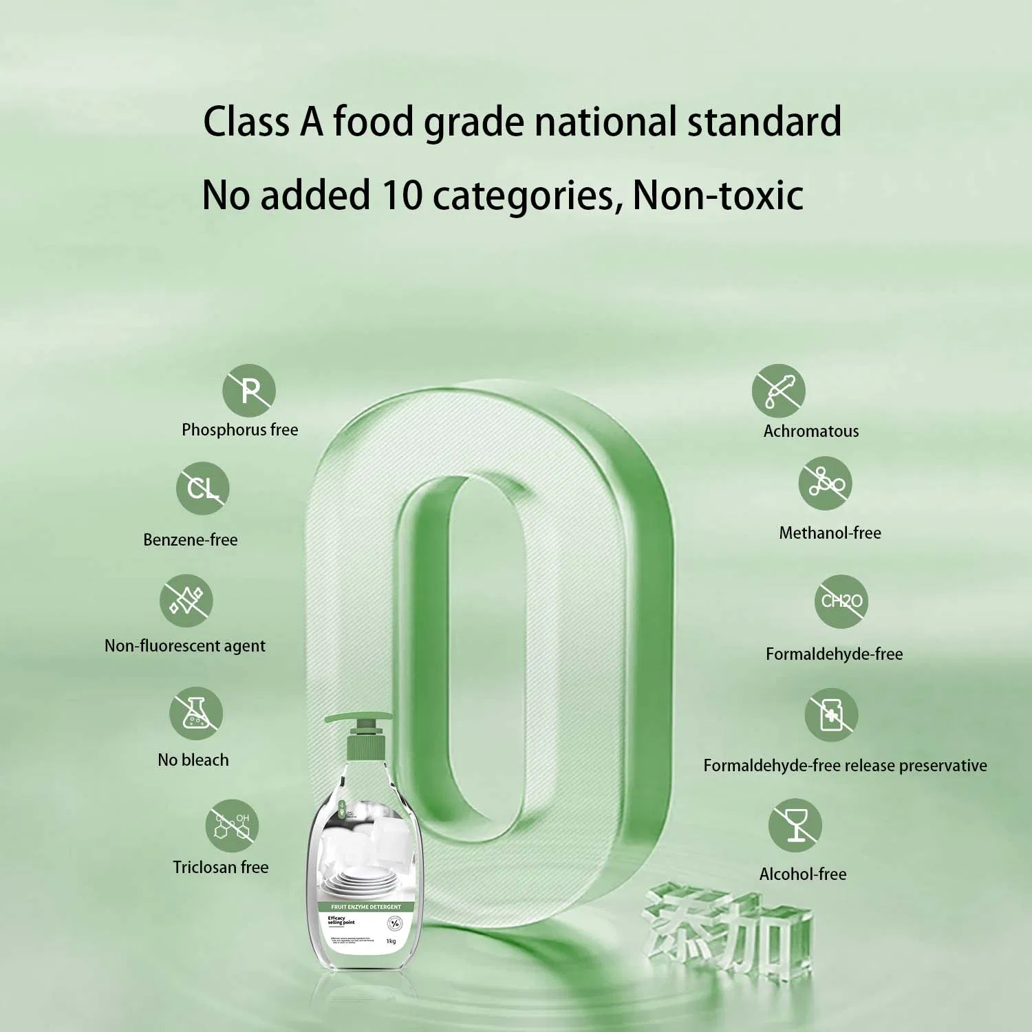 Gentle on Hands Enzymatic Dish Soap for Effective Cleaning