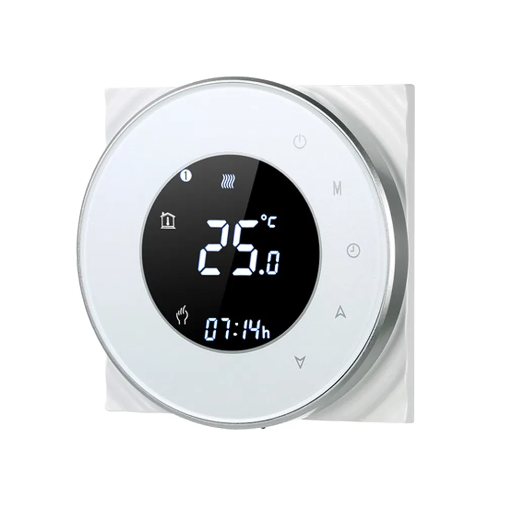 Black Panel Touch Screen Thermostat for Water/Gas Boiler Heating System