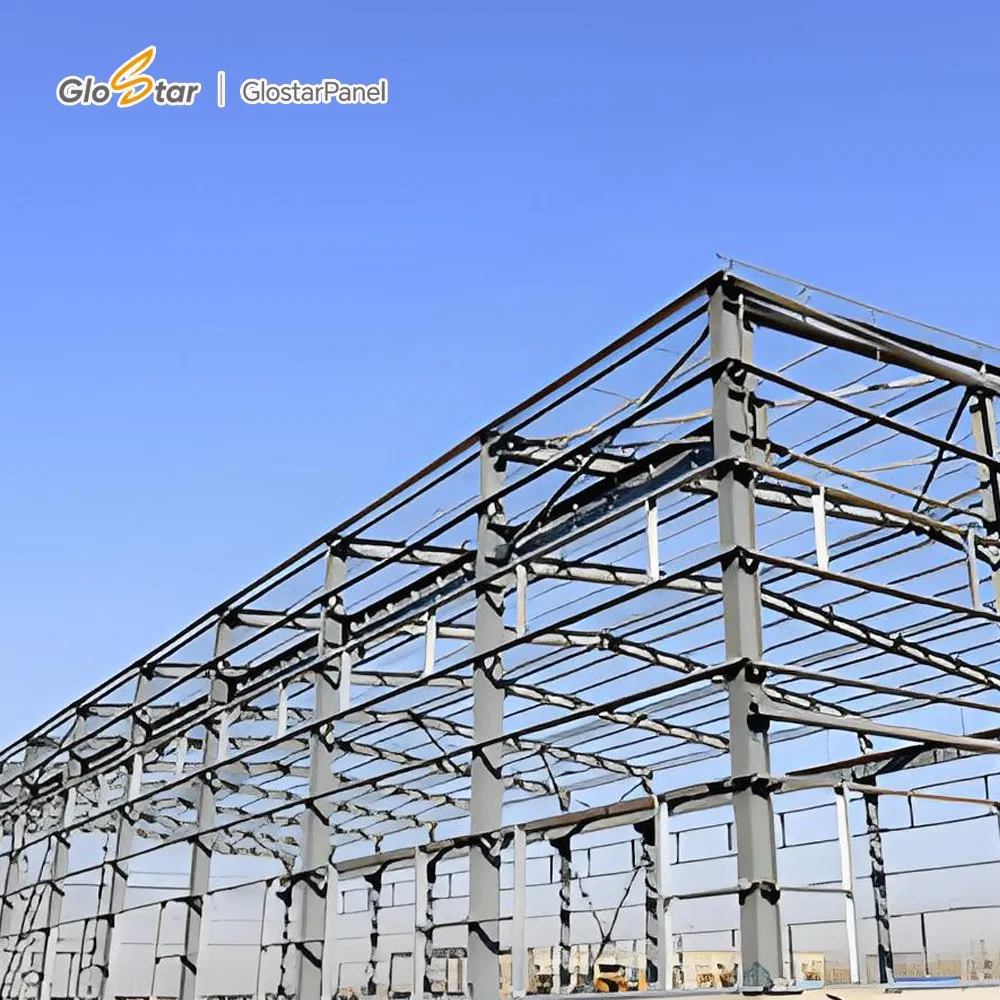 Multi Story Prefabricated Steel Structure Office Building Factory Construction