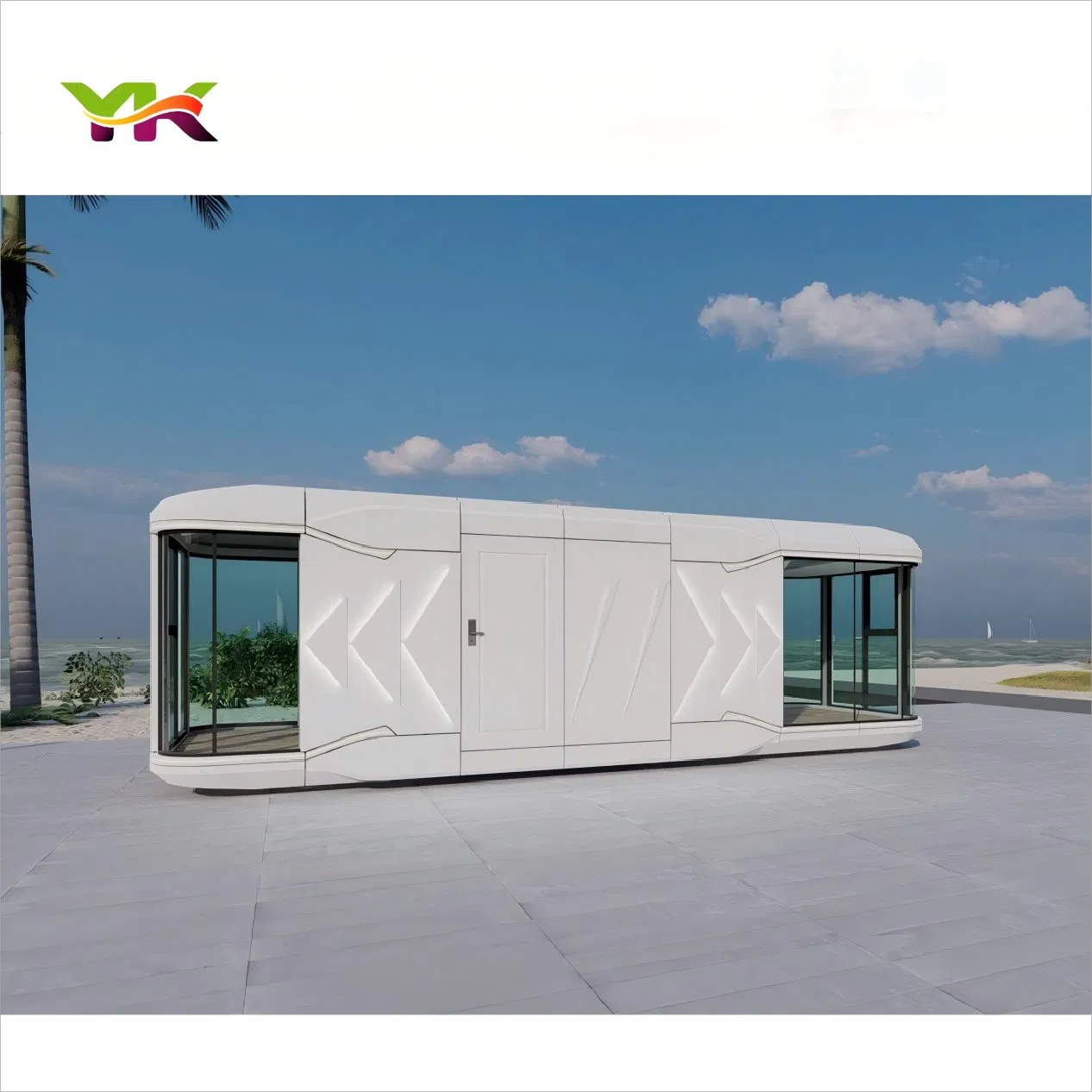 Safe Space Capsule House Modern Mobile Hotel Tiny Apple House Prefabricated Steel Structure Cabin with Bedroom