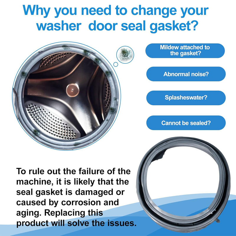 W10290499 Washer Door Seal Whirlpool Front Load Washing Machine Door Boot Gasket