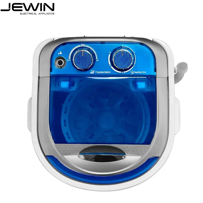 Single Tub Mini Washing Machine 3kg Portable Semi-Automatic with Basket