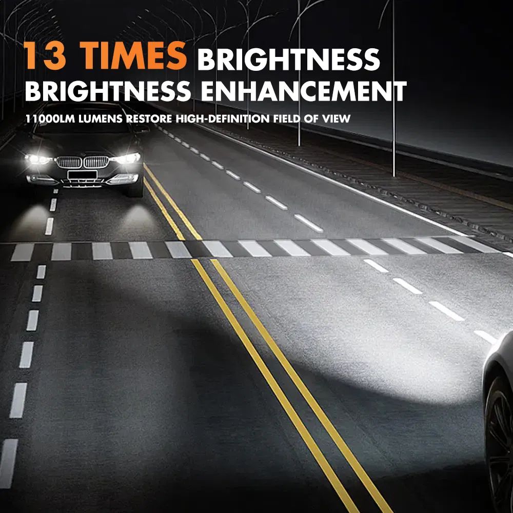 BKR GT-80 High Power 160W 13600LM LED Headlight Bulb Kit (H3/H4/H11/9005/9006) 6500K CANBUS Free