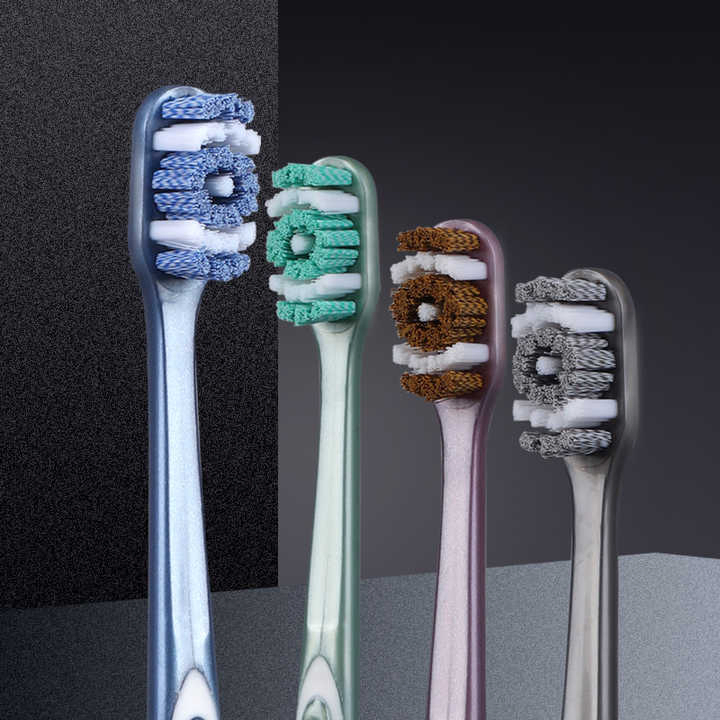 High Quality 360 Clean Design Adult Toothbrush with Spiral Bristles
