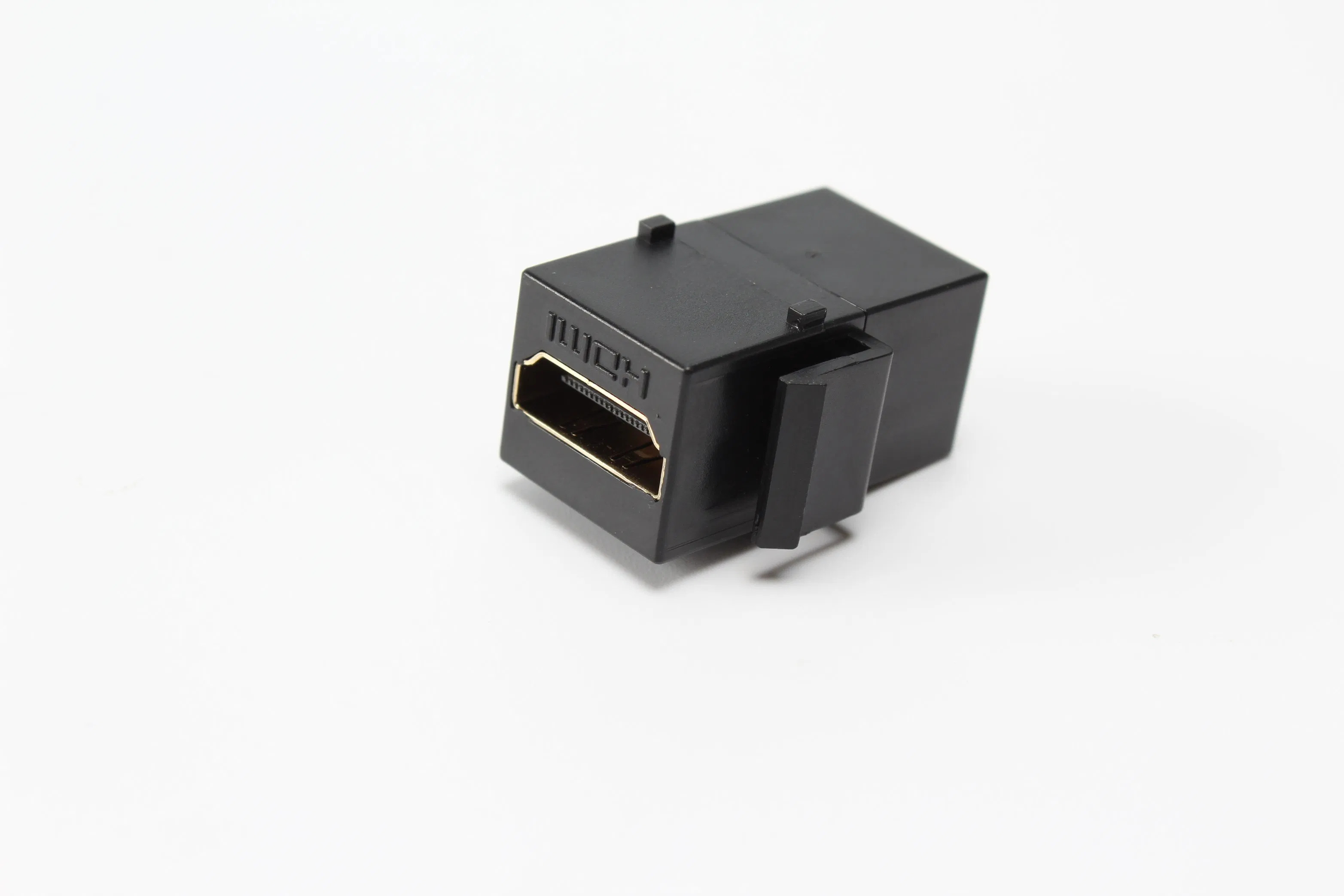 Позолоченный HDMI-кистоун Female-Female черный