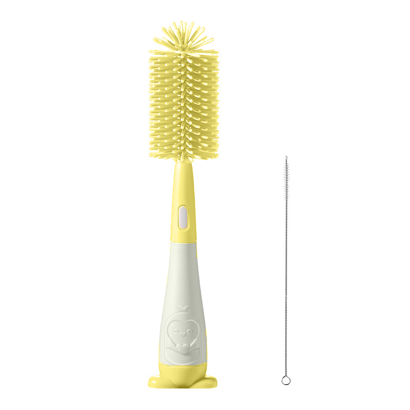 Newly Designed Silicone Bottle Brush Cup Brush High-Quality 3-in-1 Baby Bottle Brush Customization