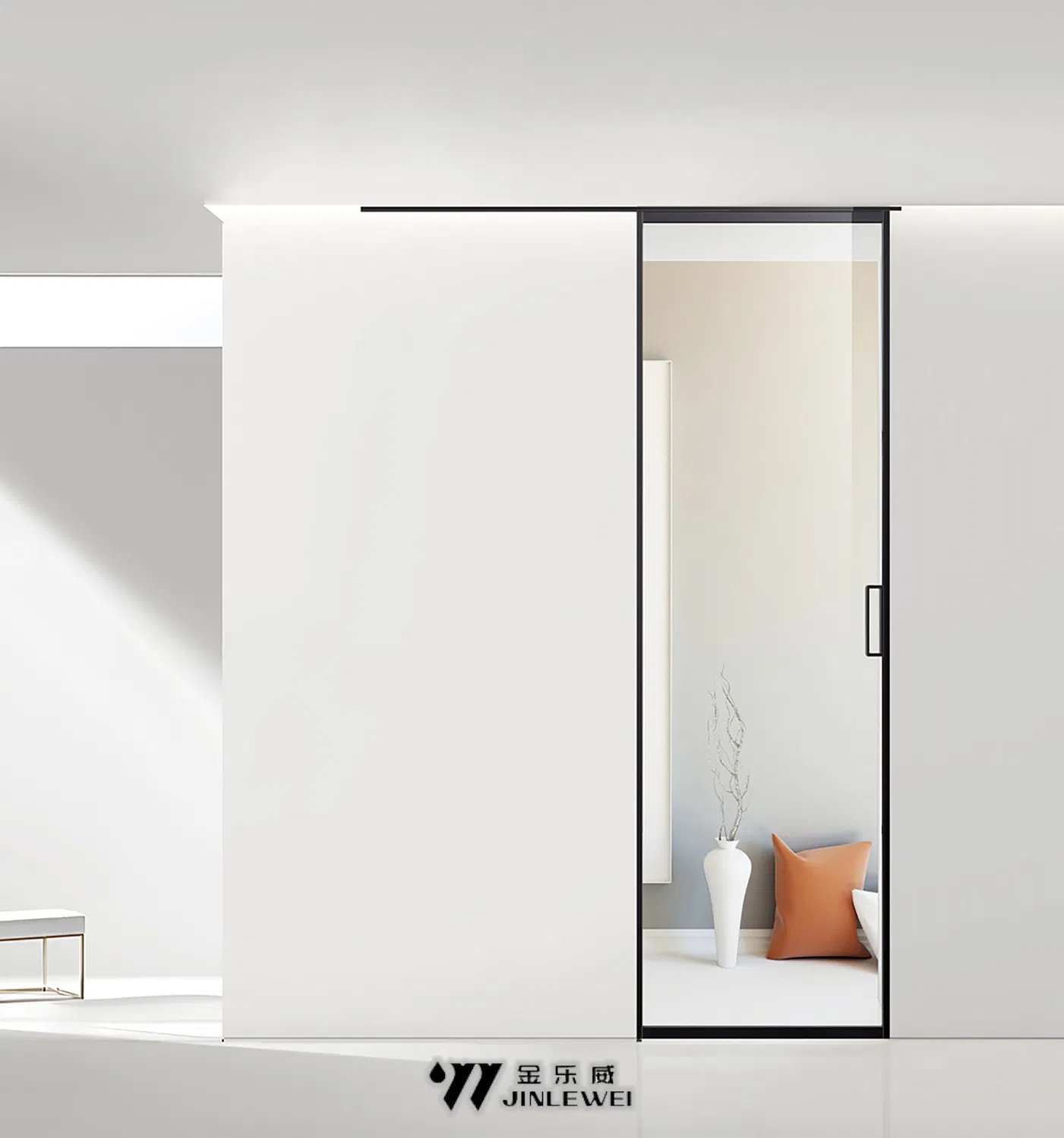 China Factory Kitchen Sliding Tempered Glass Fold Door