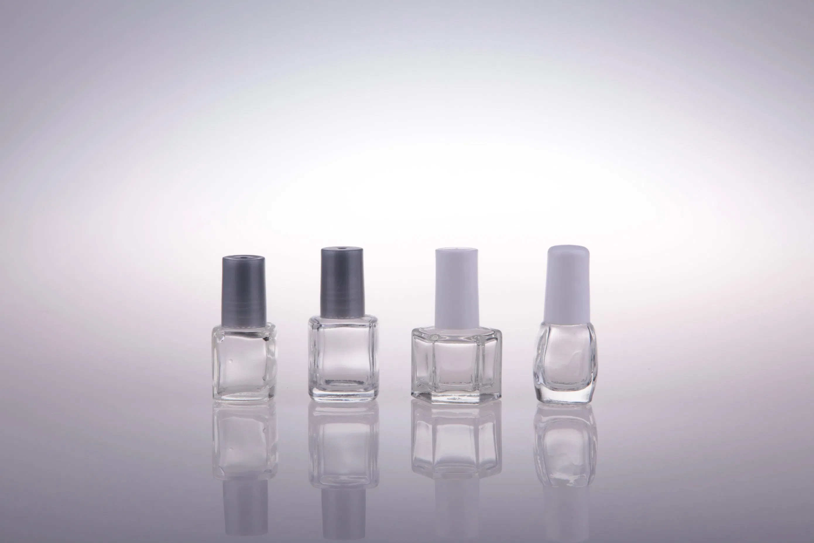 Empty Nail UV Gel Polish Glass Bottle Nail Polish Bottle with Brush