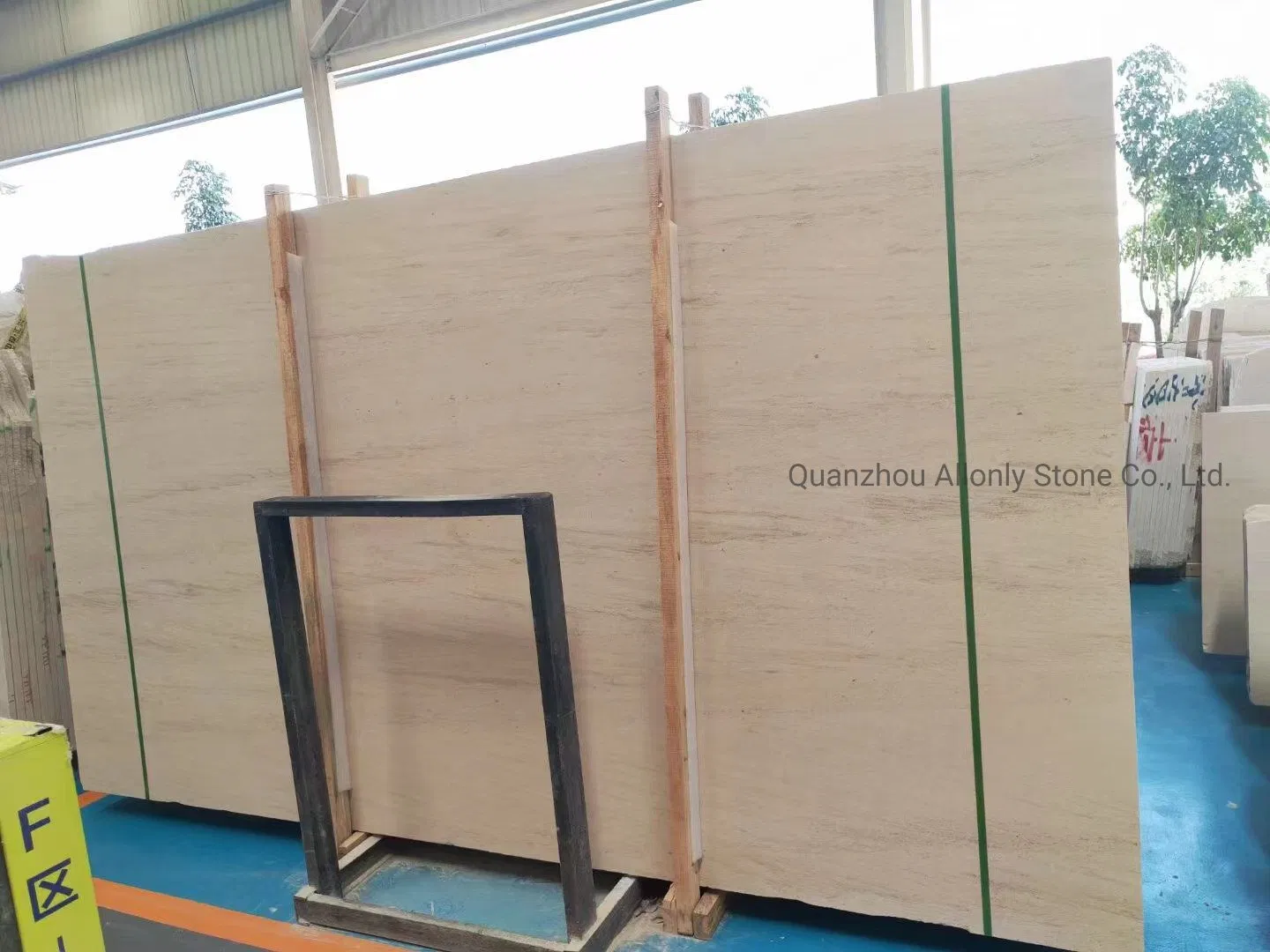 Moca Cream Marble Cladding Stone White/Beige Natural Limestone Slab for Wall Facade /Panels/ Floor Tiles