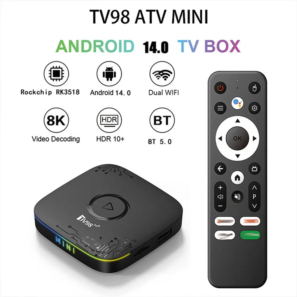 TV Box Wholesale Set Top Box TV Digital 8K Streaming Android 14