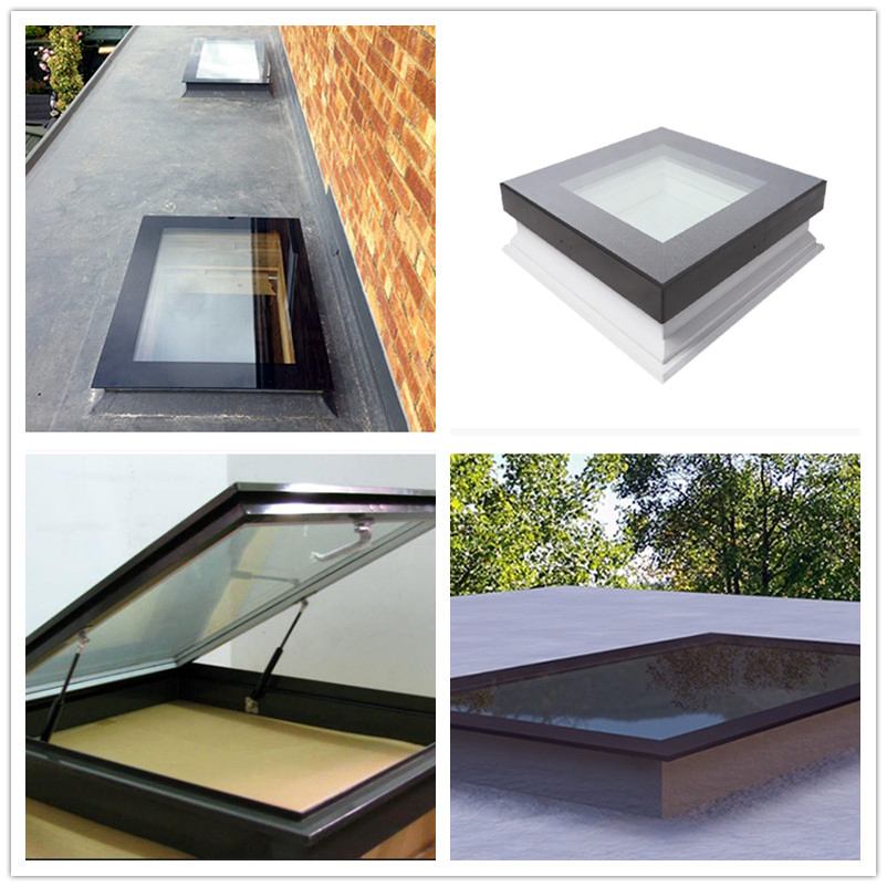 Low E Glass Double Glazed Tripple Glazed Tempered Toughened Glass for Skylight Rooflight / Roof Light / Roof