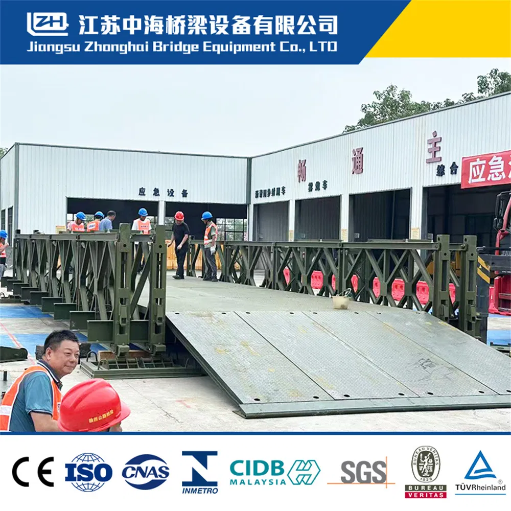 Standardized Bailey Bridge for Rapid Construction of Crossings Over Rivers and Obstacles